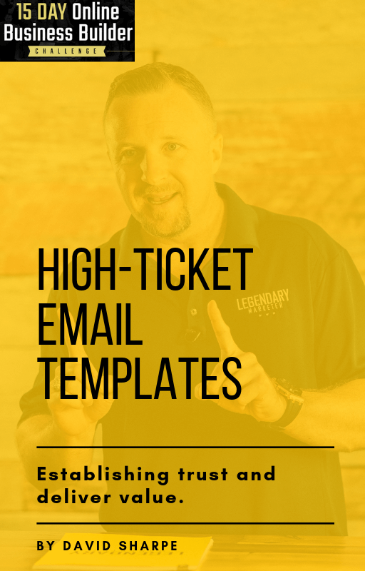 High Ticket Email Template